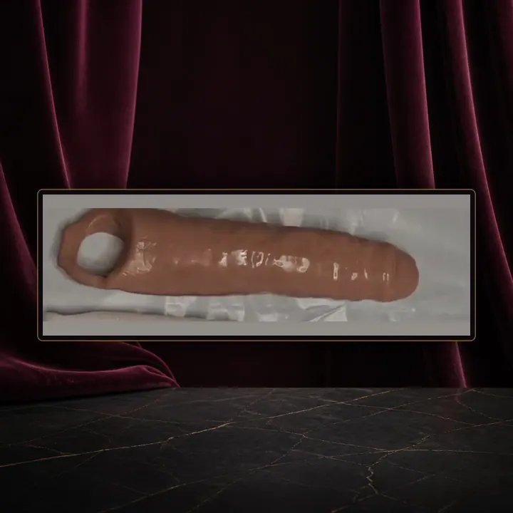 Open-End Male Masturbator Sleeve - Skin/Black VIP25 product image